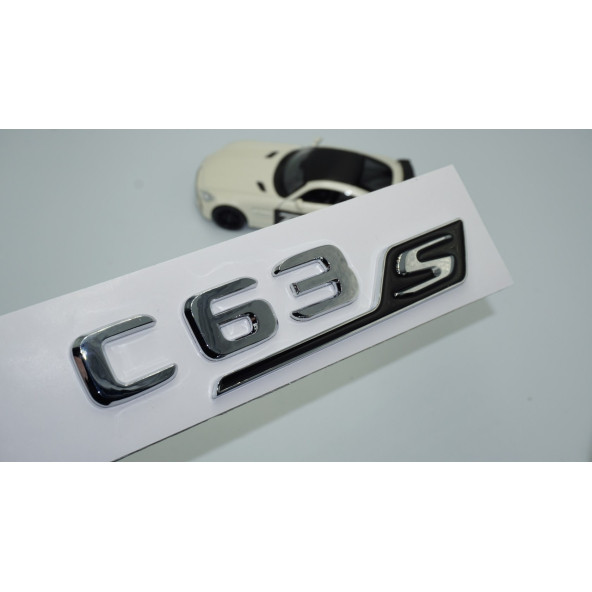 DK Tuning C 63S Bagaj Krom Siyah ABS 3M 3D Yazı Logo Benz İle Uyumlu