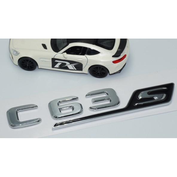 DK Tuning C 63S Bagaj Krom Siyah ABS 3M 3D Yazı Logo Benz İle Uyumlu - 3