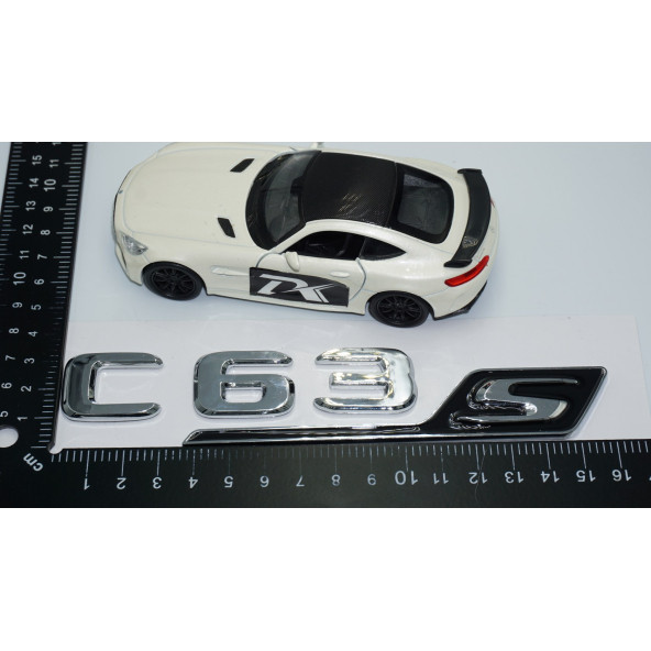 DK Tuning C 63S Bagaj Krom Siyah ABS 3M 3D Yazı Logo Benz İle Uyumlu - 4