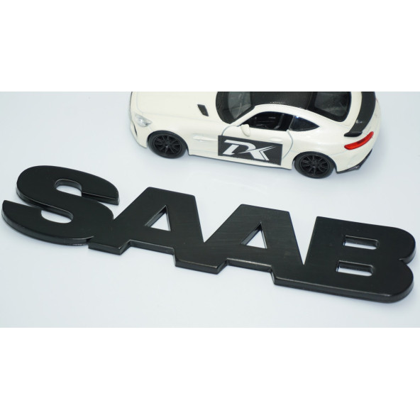 DK Tuning Saab Bagaj Parlak Siyah ABS Logo Amblem Arma - 3