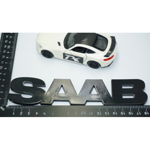 DK Tuning Saab Bagaj Parlak Siyah ABS Logo Amblem Arma - 5