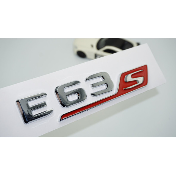 DK Tuning E63S Bagaj Kırmızı Krom ABS Yazı Logo Benz İle Uyumlu ürün görseli 1