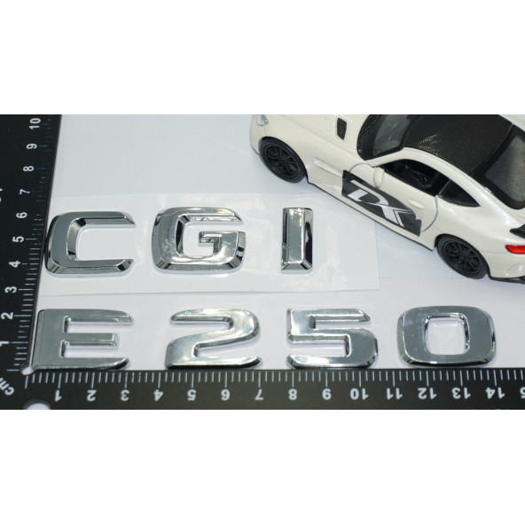 DK Tuning E250 CGi Bagaj Krom ABS 3M 3D Yazı Logo Benz İle Uyumlu - 4