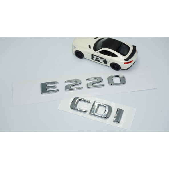 DK Tuning E220 CDi Bagaj Krom ABS 3M 3D Yazı Logo Benz İle Uyumlu - 2