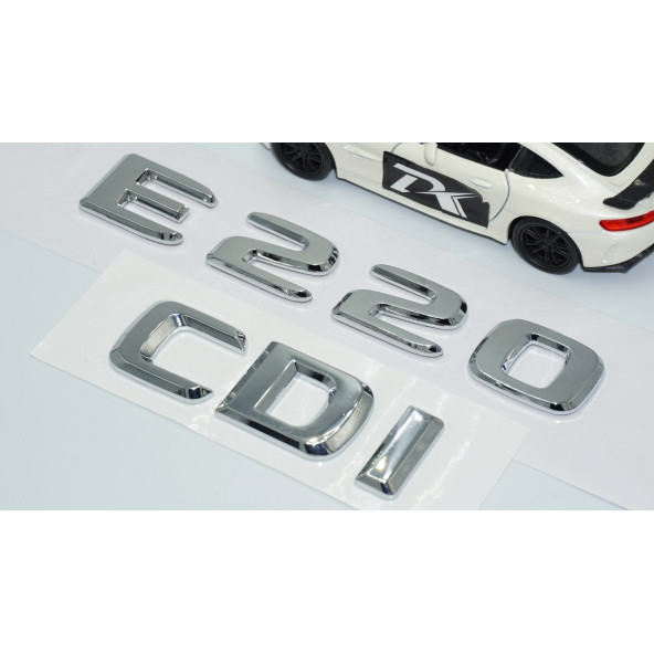 DK Tuning E220 CDi Bagaj Krom ABS 3M 3D Yazı Logo Benz İle Uyumlu - 3