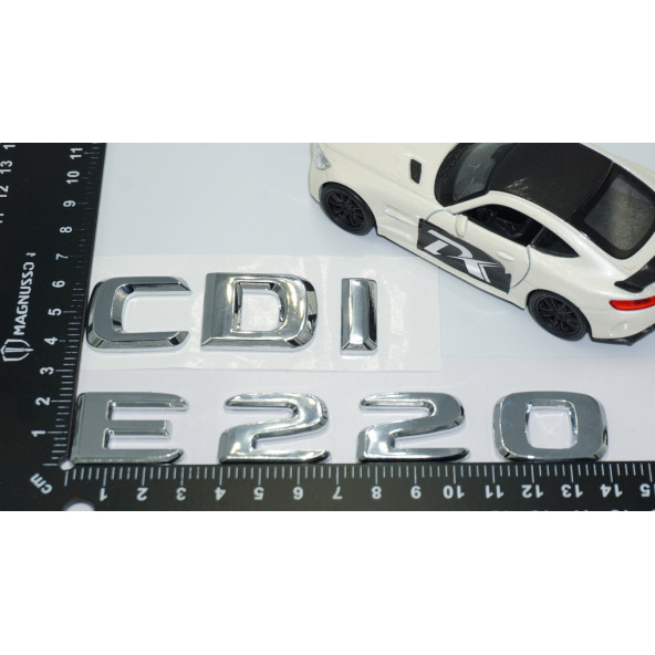 DK Tuning E220 CDi Bagaj Krom ABS 3M 3D Yazı Logo Benz İle Uyumlu - 4