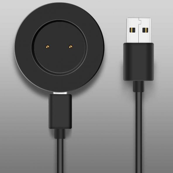 KNY Huawei Watch GT 2 46 MM İçin USB Şarj Kablosu Siyah - 3