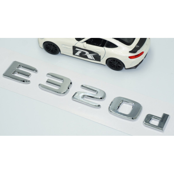 DK Tuning E320d Bagaj Krom ABS 3M 3D Yazı Logo Benz İle Uyumlu - 3