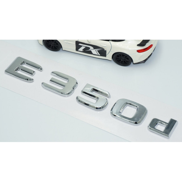 DK Tuning E350d Bagaj Krom ABS 3M 3D Yazı Logo Benz İle Uyumlu - Resim 3