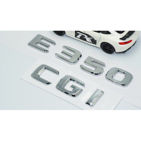 DK Tuning E350 CGi Bagaj Krom ABS 3M 3D Yazı Logo Benz İle Uyumlu - Resim 3