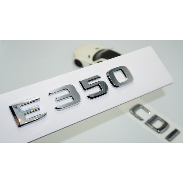 DK Tuning E350 CDi Bagaj Krom ABS 3M 3D Yazı Logo Benz İle Uyumlu