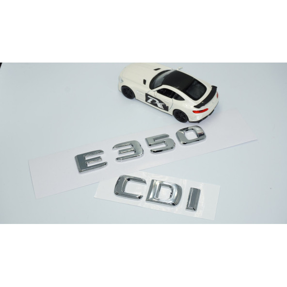 DK Tuning E350 CDi Bagaj Krom ABS 3M 3D Yazı Logo Benz İle Uyumlu - 2