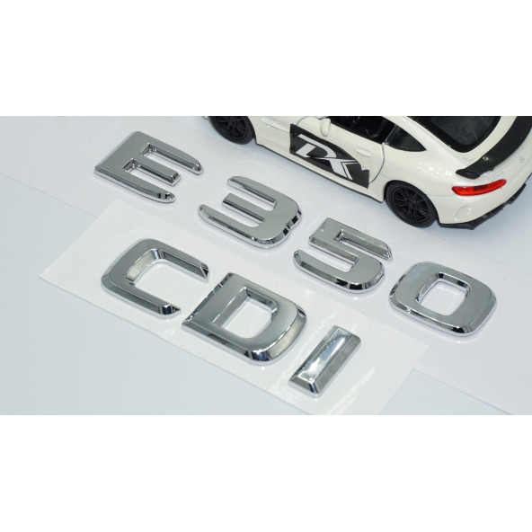 DK Tuning E350 CDi Bagaj Krom ABS 3M 3D Yazı Logo Benz İle Uyumlu - 3