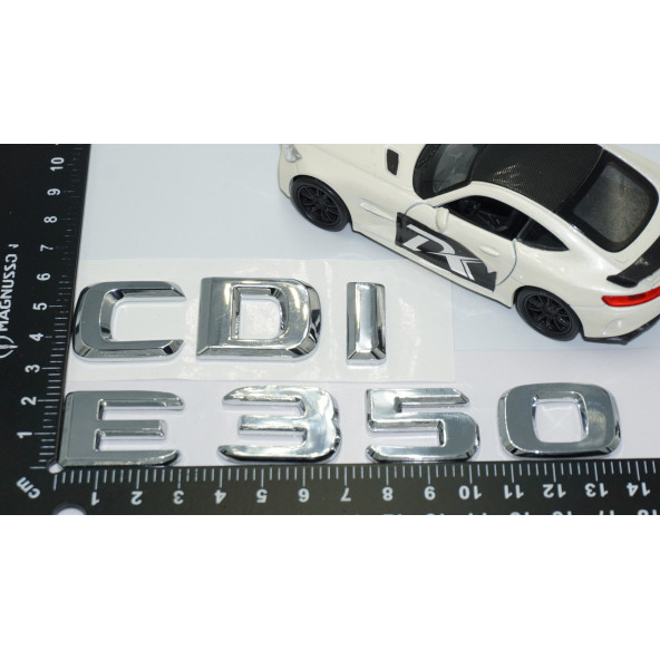 DK Tuning E350 CDi Bagaj Krom ABS 3M 3D Yazı Logo Benz İle Uyumlu - 4