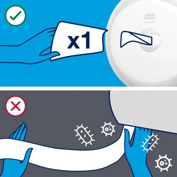 Tork SmartOne Mini Tuvalet Kağıdı Advanced 111,6 Metre 12'li Paket (472193) - 2