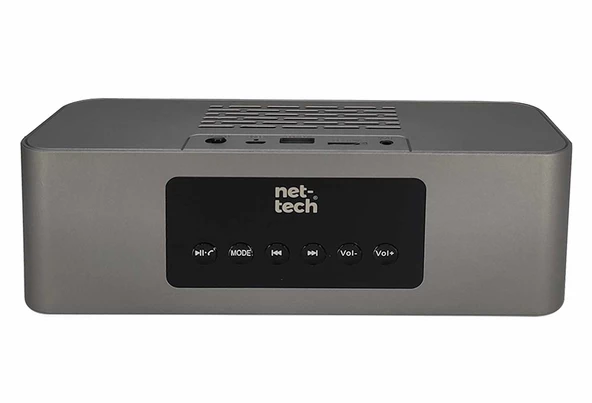 Nettech NT-BTS03 Alarm Saatli High Bass Kablosuz Hoparlor