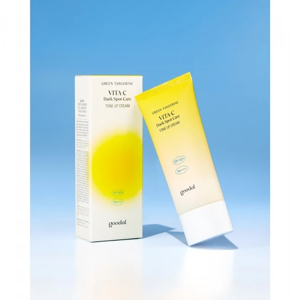 Goodal Green Tangerine Vita C Dark Spot Tone Up Cream - Ton Eşitleyici CC Krem & Güneş Kremi SPF50+ PA++++ - 3