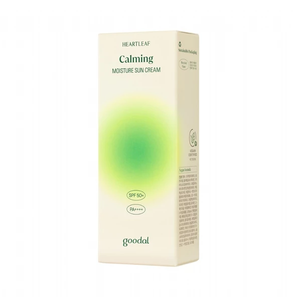 Goodal Heartleaf Calming Moisture Sun Cream - Houttuynia Cordata Özlü Nemlendirici Güneş Kremi SPF50+ PA++++ - 2