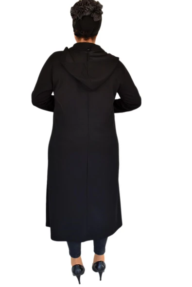 Kadın Kışlık Cepli Fermuarlı Kap Kapüşonlu Tunik BGL-ST02346 - 11