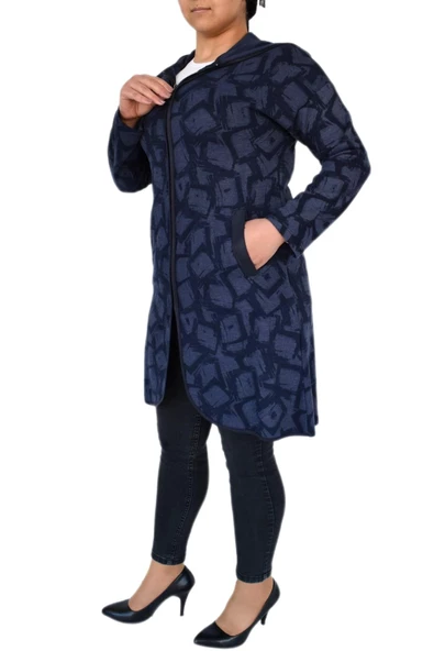 Kadın Mevsimlik Hırka Kapüşonu Fermuarlı 9393 BGL-ST02264 - Resim 2