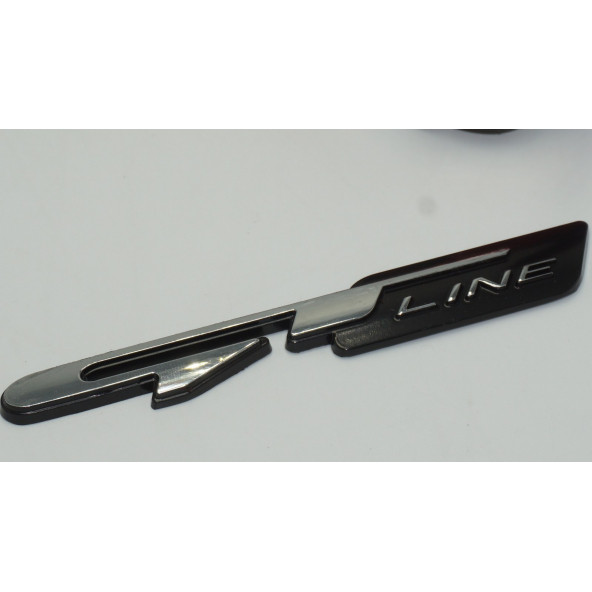 DK Kia GT Line Bagaj Logo 3M 3D Krom Siyah Metal Logo - 3