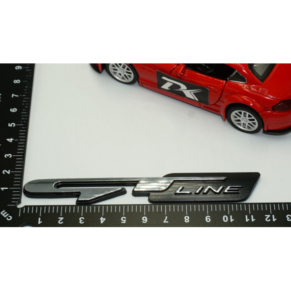 DK Kia GT Line Bagaj Logo 3M 3D Krom Siyah Metal Logo - 4