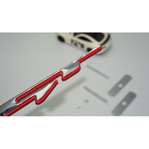 DK Kia GT Ön Panjur Vidalı 3D Krom Metal Logo