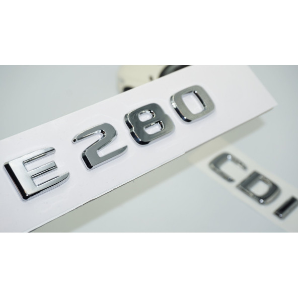 DK Tuning E280 CDi Bagaj Krom ABS 3M 3D Yazı Logo Benz İle Uyumlu