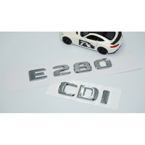 DK Tuning E280 CDi Bagaj Krom ABS 3M 3D Yazı Logo Benz İle Uyumlu - 2