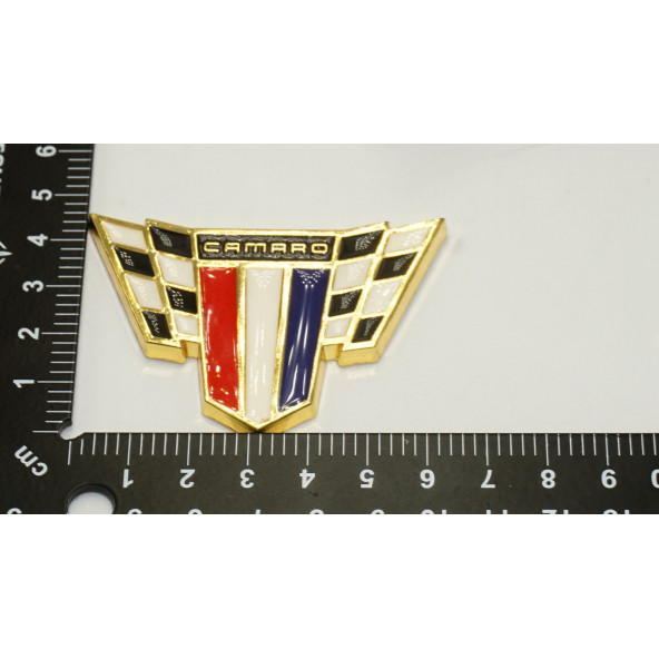 DK Chevrolet Camaro 3M 3D Gold Metal Bagaj Logo - 5