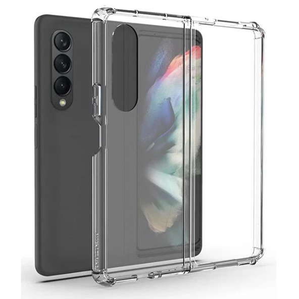 Gpack Samsung Galaxy Z Fold 3 Kılıf AntiShock Korumalı Silikon - 2