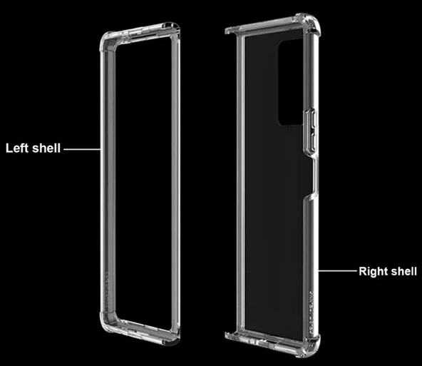 Gpack Samsung Galaxy Z Fold 3 Kılıf AntiShock Korumalı Silikon - 4