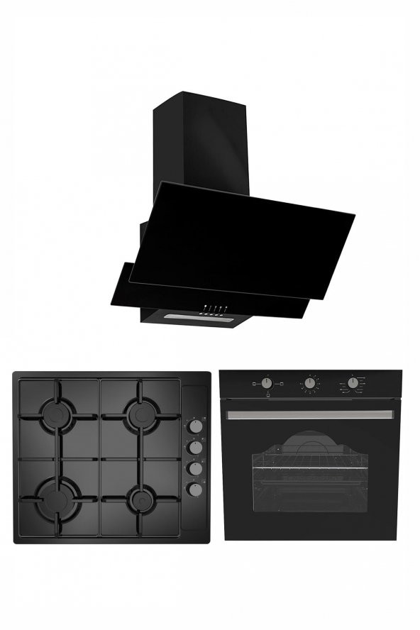 EXEP CITY SİYAH 3LÜ ANKASTRE SET (ED401-EO330-615TD)