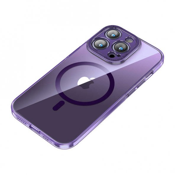 Vendas iPhone 14 Pro Max Uyumlu (14 Pro Max) Fuya Serisi Magsafe Şarj Özellikli Kamera Korumalı Sert PC Kılıf