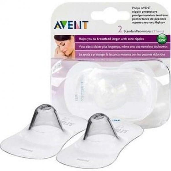 AVENT GÖĞÜS UCU KORUYUCU SİLİKON MEDIUM - Resim 2