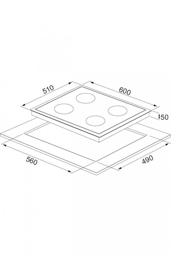 EXEP CITY LUX 3LÜ SİYAH ANKASTRE SET (ED402-EO320-615TD) - 6