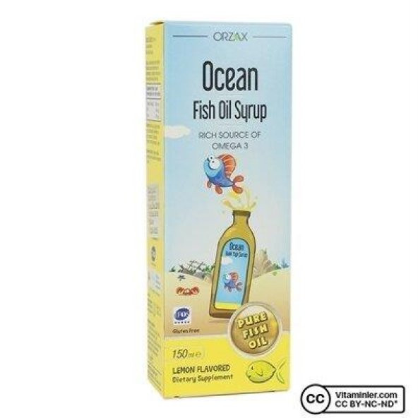 Ocean Omega 3 Limonlu Balık Yağı Şurubu 150 ml