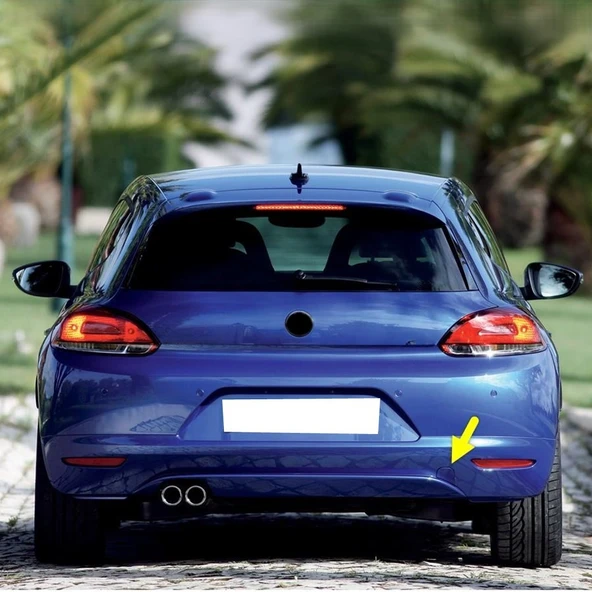 VW Scirocco 2009-2014 Arka Tampon Çeki Çekme Demiri Kapağı 1K8807441B - 1