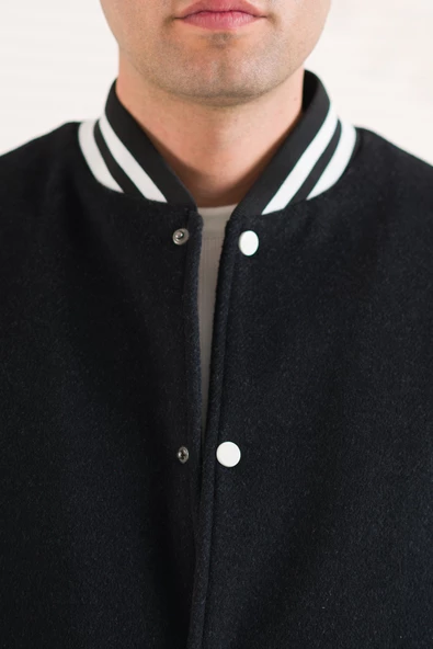 SİR REGULAR FİT KAŞMİR ASTARLI ÇITÇIT KAPAMALI KOLEJ YAKA ERKEK MONT - 7