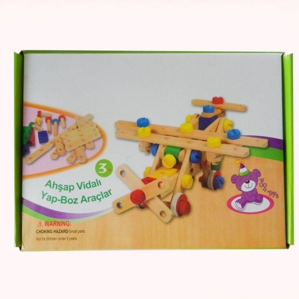 Ahşap Lego Uçak Araba