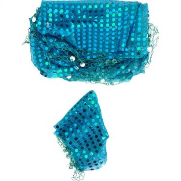 Halay Kına Kına Gecesi Halay Mendili Açık Mavi  (Pullu) 20x25 cm  ölçülerinde 10 Adet - 1