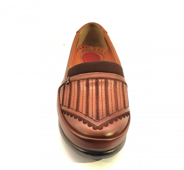 YÜCE KADIN ORTOPEDİK JEL TABAN İÇİ DERİ GÜNLÜK AYAKKABI - 4