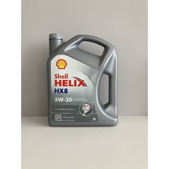 SHELL HELIX HX8 5W-30 FULL SENTETİK MOTOR YAĞI 4LT.