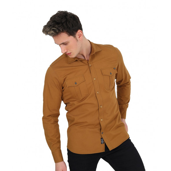 Banada Moda Marka Erkek Regular Fit Gabardin Gömlek - 1