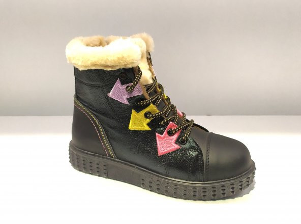 STAR KİDS 3592323F İçi Kürklü Fermuarlı Kız Çocuk Bot - 4