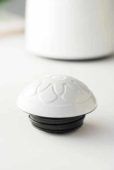 1 LT Isı Yalıtımlı Çay Ve Soğuk Su Termosu Soft Beyaz (12 Saat Sıcak Tutar& İçi Camdır) - 5