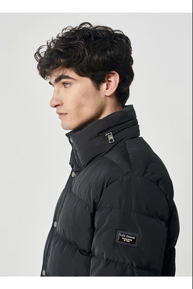 Lee L222360001 Erkek Siyah Destekli Mont - 3