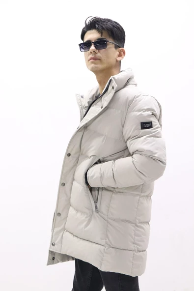 Lee L222360102 Erkek Krem Destekli Mont