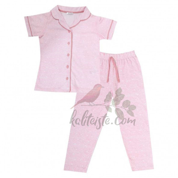 Kız Çocuk Kısa Kol Gömlek Takım 7-8 Yaş - 2