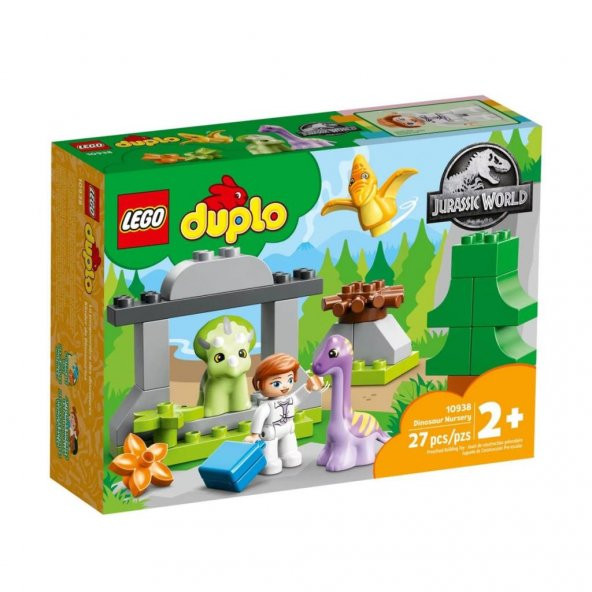 10938 Lego Duplo - Dinozor Yuvası, Jurassic World, 27 parça +2 yaş